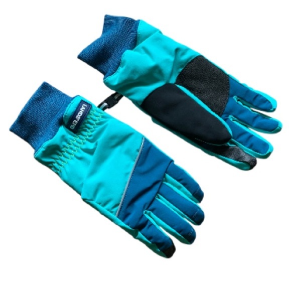 LANDSEND Wms Squall Water Resistant Warm Winter Gloves, Tech Finger, Nose Wipe - Picture 4 of 4